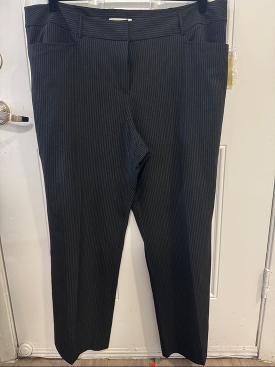 Michael Kors Pants - Michael Kors Black Pinstripe Dress Pants